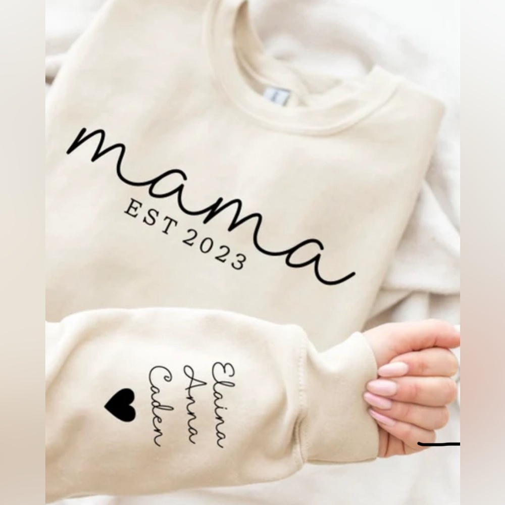 Custom made mama sweater/ crew neck